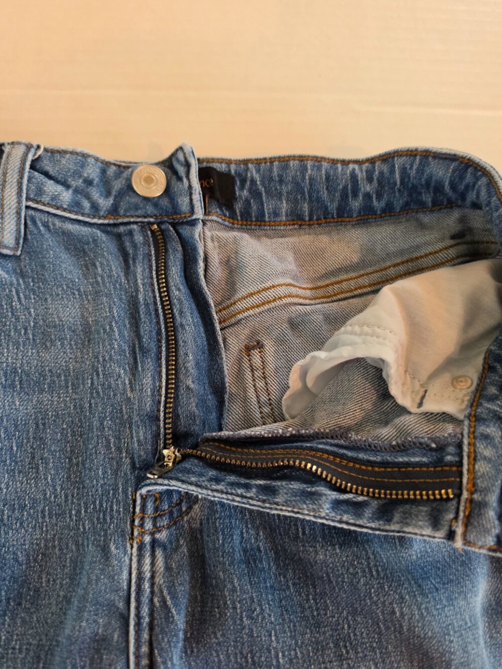 Quince Bella Stretch Barrel Jeans in Atlantic Blue Size 26 - Picture 6 of 11